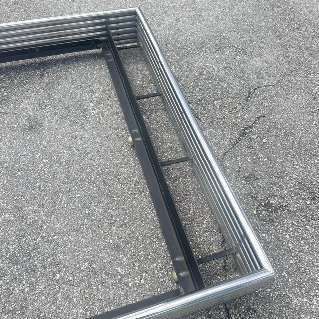 Chrome Vintage Brueton Radiator Bed by Stanley Jay Friedman - Queen For Sale - Image 8 of 11