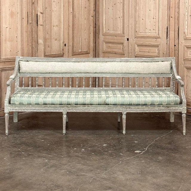 18th Century Gustavian Period Bench With Original Scraped Finish For Sale - Image 4 of 18