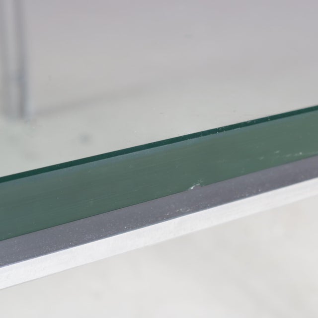 Coffee Table with Chrome Frame and Glass Top by Hank Kwint for Metaform, Netherlands, 1960s For Sale - Image 9 of 14