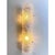 Contemporary Italian Hammered Transparent Graniglia Murano Glass Wall Sconces by Simoeng, Set of 2 For Sale - Image 3 of 6