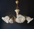 Metal Vintage Ceramic and Glass Chandelier, 1960s For Sale - Image 7 of 18