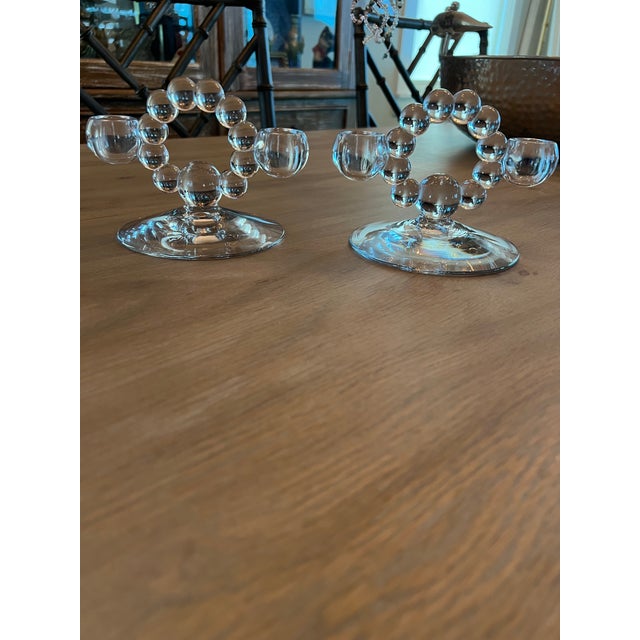 Imperial Glass Candlewick Double Candleholders - a Pair For Sale - Image 11 of 11