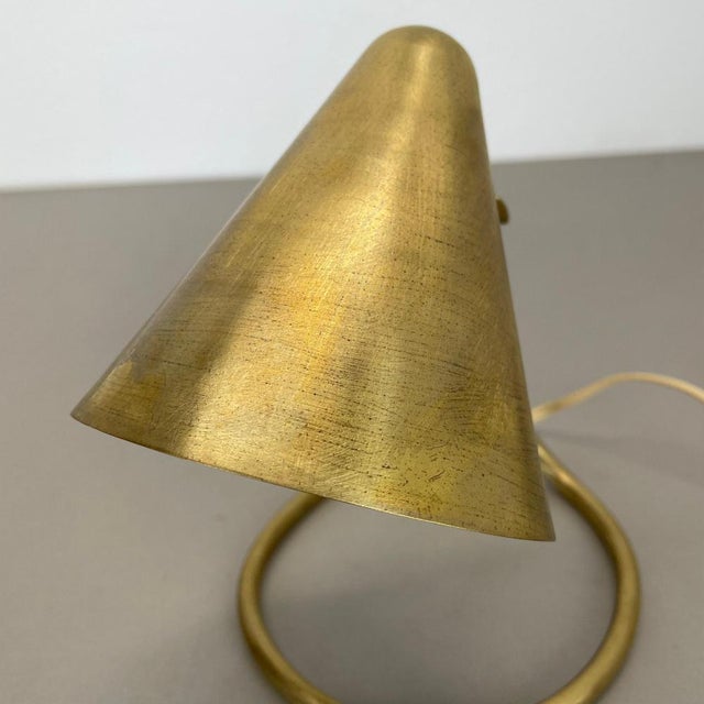 Mid-Century Modern Brass Table Light in the style of Rupert Nikoll, Austria, 1950s For Sale - Image 4 of 18