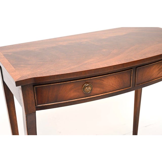 Brown Vintage Regency Style Console Table, 1950s For Sale - Image 8 of 11