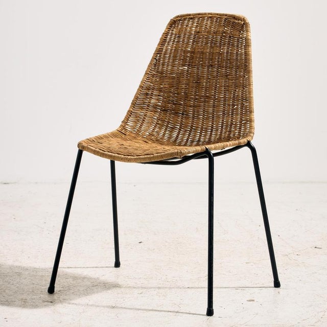 Rustic Basket Chair by Gian Franco Legler, 1950s For Sale - Image 3 of 18