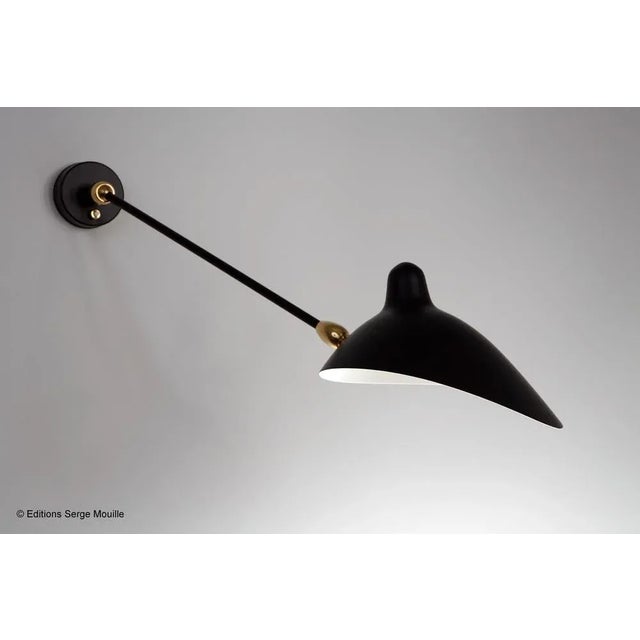 Metal Sconce with Four Rotating Straight Arms by Serge Mouille For Sale - Image 7 of 13