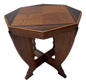 Art Deco Amsterdamse School Coffee Table in Oak, 1920s