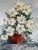 1969 Vintage Impressionist Floral Still Life Oil on Canvas Painting, Signed For Sale - Image 9 of 12