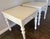 Farmhouse Pair White Nightstands End Tables Farmhouse Style For Sale - Image 3 of 6