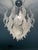 White Contemporary Leafes Murano Glass Chandelier in Vintage Style For Sale - Image 8 of 13