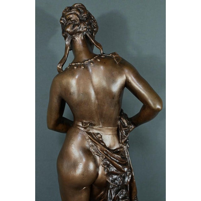 Metal Le Bourg Figurine in Bronze by Ch. Le Bourg, 1800s For Sale - Image 7 of 14