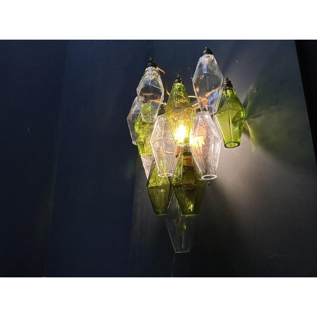 Murano Glass Poliedri Sconces, Italy, 1980s, Set of 2 For Sale - Image 4 of 13