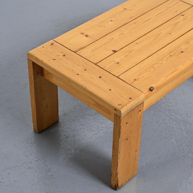 French Coffee Table from Les Arcs, 1970s For Sale - Image 6 of 11