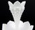 Nora Fenton Vintage Mid-Century Modern Fenton Hobnail Milk Glass Epergne With Single Horn For Sale - Image 4 of 5