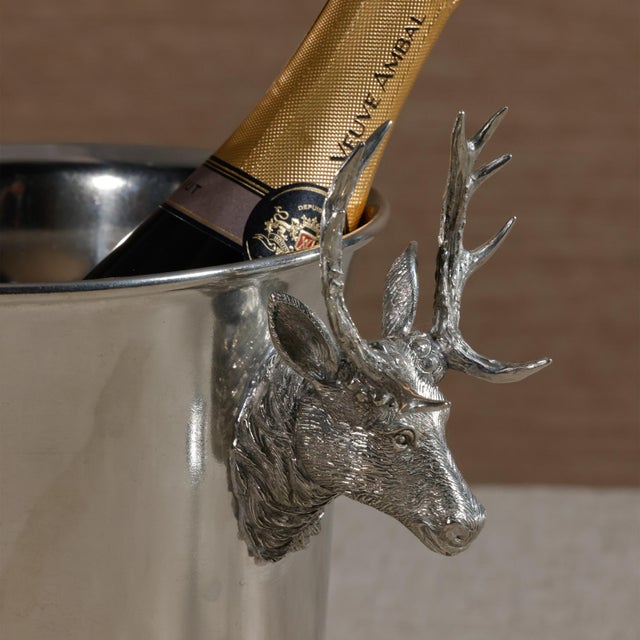 2020s St. Moritz Pewter Wine Cooler/Ice Bucket For Sale - Image 5 of 6