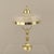 Art Nouveau French Brass Ladies Table Lamp with Etched Glass Shade, 1910s For Sale - Image 10 of 10