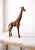Modern Antique Copper Finish Metal Giraffe Sculpture For Sale - Image 3 of 10