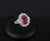 Late 20th Century Rare 4.18ct Gia Certified Pink Sapphire & 1.32ct Diamond Platinum Ring Size 6.25 For Sale - Image 11 of 18