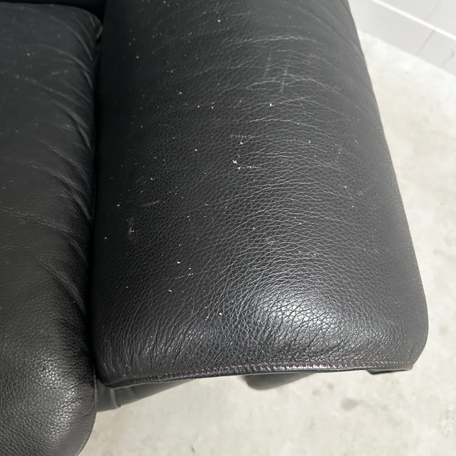 Animal Skin Vintage DS2011 Sofa in Black Leather from de Sede, 1990s For Sale - Image 7 of 10