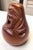 Vintage Japanese Yawning Daruma Bodhidharma 4" Hand Carved Wood Akubi Figure For Sale - Image 4 of 7