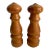 Mid Century Danish Modern Teak Salt & Pepper Shakers a Pair For Sale