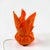 Sculptural Orange Plastic Table Lamp by Les Eclarares, France, 1990s For Sale - Image 6 of 16