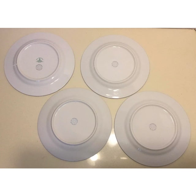 1990s Hand Painted Monastery of Bethlehem Fine Porcelain Salad Plates- Set of 10 For Sale - Image 11 of 11