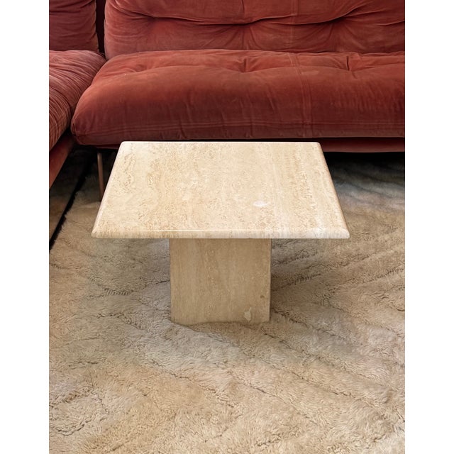 Vintage Stackable Travertine Coffee Tables For Sale In New York - Image 6 of 7