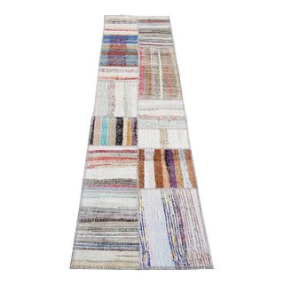 Vintage Anatolian Wool Runner Rug For Sale