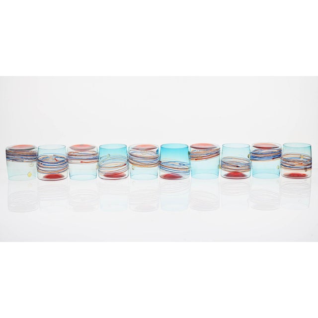 Young Collection Tumblers from Cenedese Murano, 1960s, Set of 10 For Sale - Image 10 of 18