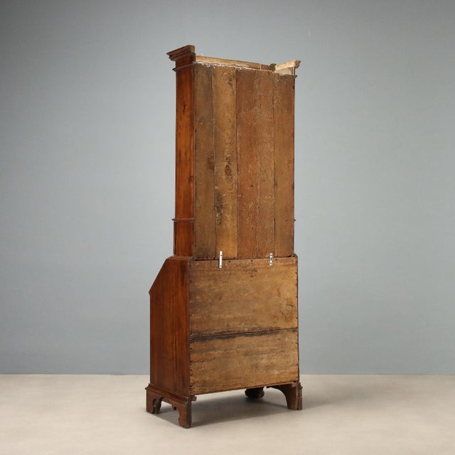 18th Century Walnut and Burl Walnut Trumeau, Italy For Sale - Image 13 of 14