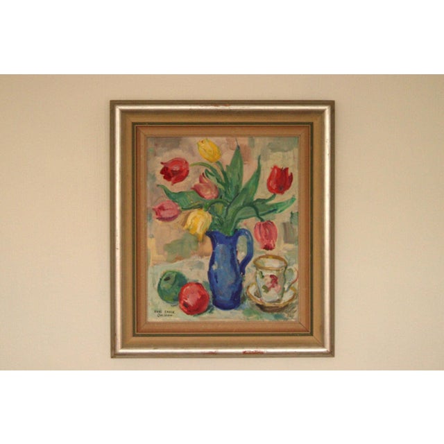Karl Enoch Ohlsson, Tea, 1950s, Oil on Panel, Framed For Sale - Image 9 of 18