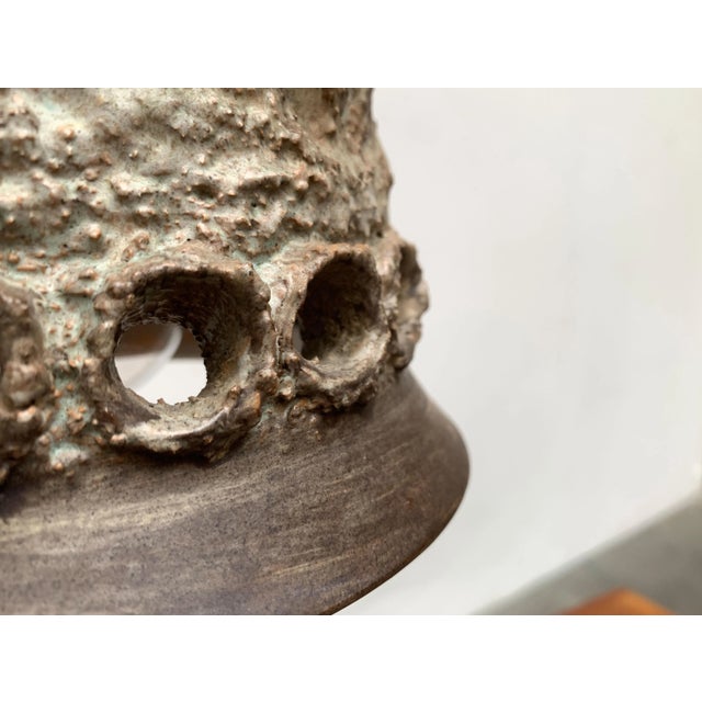 Mid-Century Modern Danish Brutalist Ceramic Pendant from Judi Kunst For Sale - Image 13 of 18