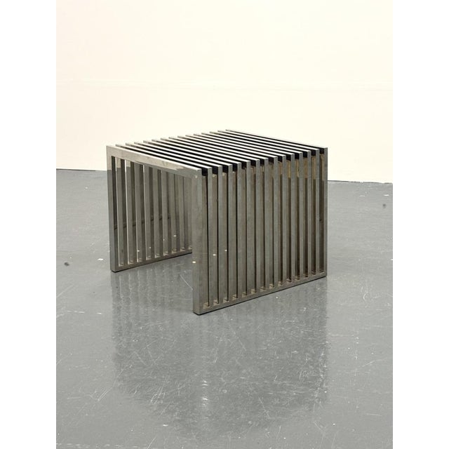 Carlisle Side Table in Polished Stainless Steel from Eichholtz For Sale - Image 7 of 8