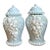 Vintage Shell Encrusted Lidded Ceramic Urns - Pair For Sale