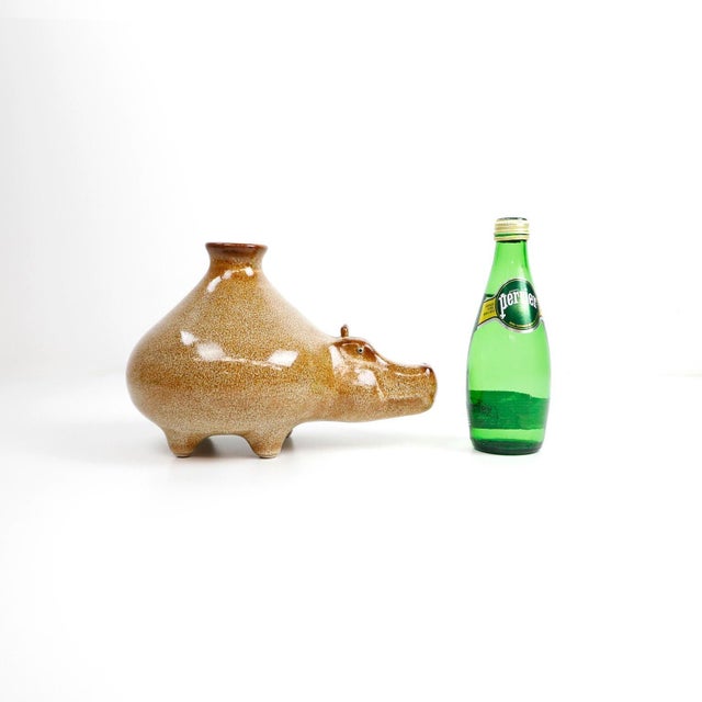 Hippopotamus Shape Vase For Sale - Image 4 of 18