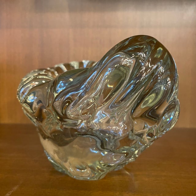 Glass Mid 20th Century Biomorphic Freeform Art Glass Dish For Sale - Image 7 of 7