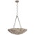 AERIN for Visual Comfort Signature Benit Medium Sculpted Chandelier in Burnished Silver Leaf For Sale