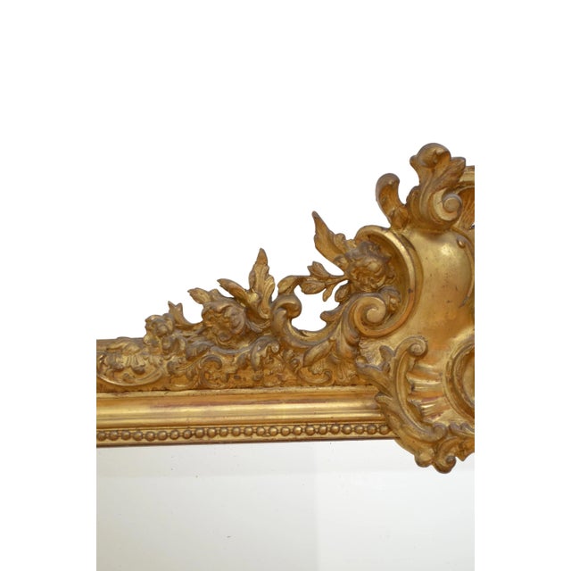 19th Century Giltwood Wall Mirror For Sale - Image 12 of 15