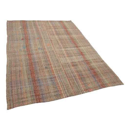Vintage Turkish Flatweave Kilim Rug For Sale