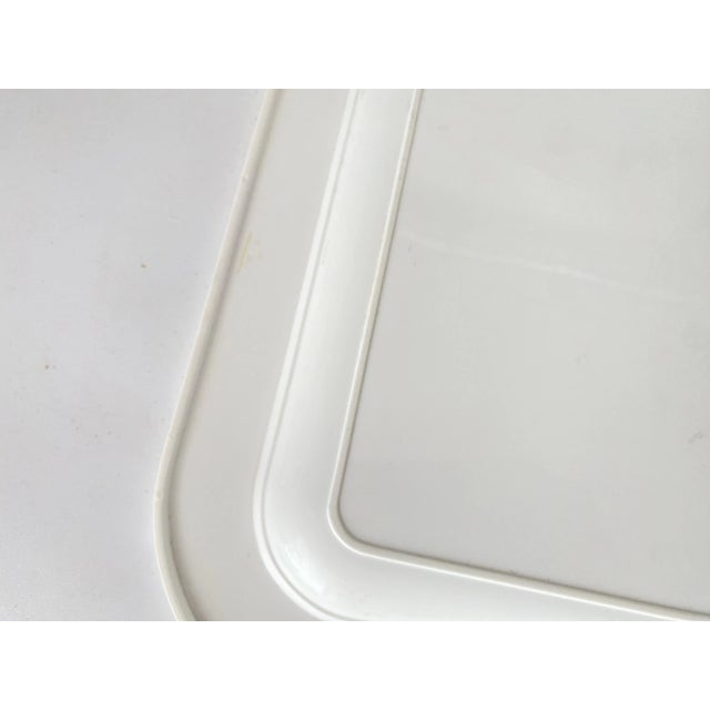 White Yellow and Grey Plastic Tray, France, 1970s For Sale - Image 4 of 10