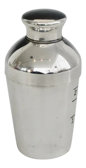 Art Deco Napier Silver Plate Shot Glass Size Jigger Cocktail Shaker