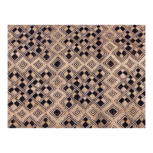 Vintage Lg African Tribal Kuba Kasai Velvet Raffia Textile 27" by 26.5"