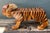 Brown Vintage Handcrafted Wood and Jute Tiger Stool For Sale - Image 8 of 16