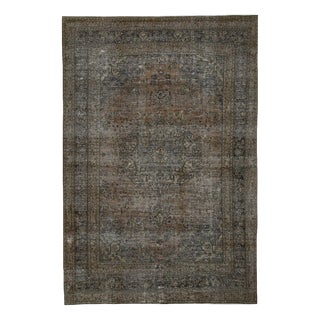 Vintage Middle Eastern Hand-Knotted Rug For Sale