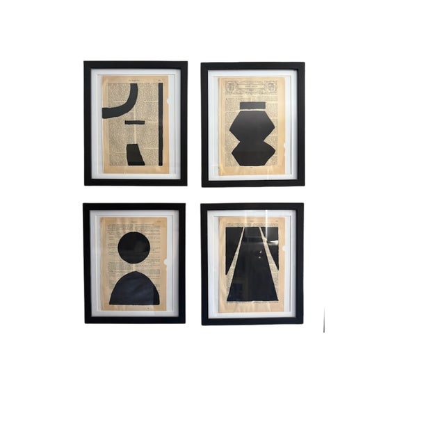 A collection of hand-painted geometric forms. Inspired by the paintings of American artist Robert Kelly, with a taste of...