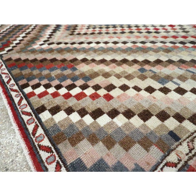 Ivory Galerie Shabab Collection Mid-20th Century Turkish Anatolian Square Carpet For Sale - Image 8 of 9