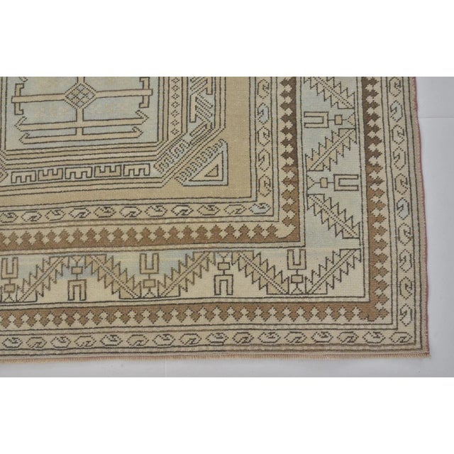 Small Oushak Turkish Carpet For Sale In Phoenix - Image 6 of 10