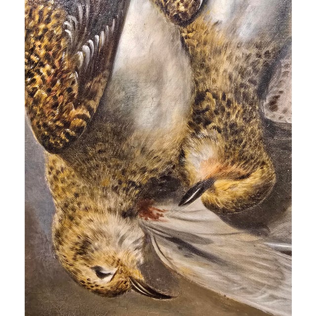 Textile Emil Carlsen - Still Life of Lobster & Game - 19th Century Oil Painting For Sale - Image 7 of 13