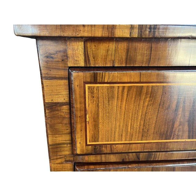 Italian Neoclassical Walnut Commode, 18th Century For Sale - Image 14 of 16